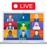 Live online class illustration